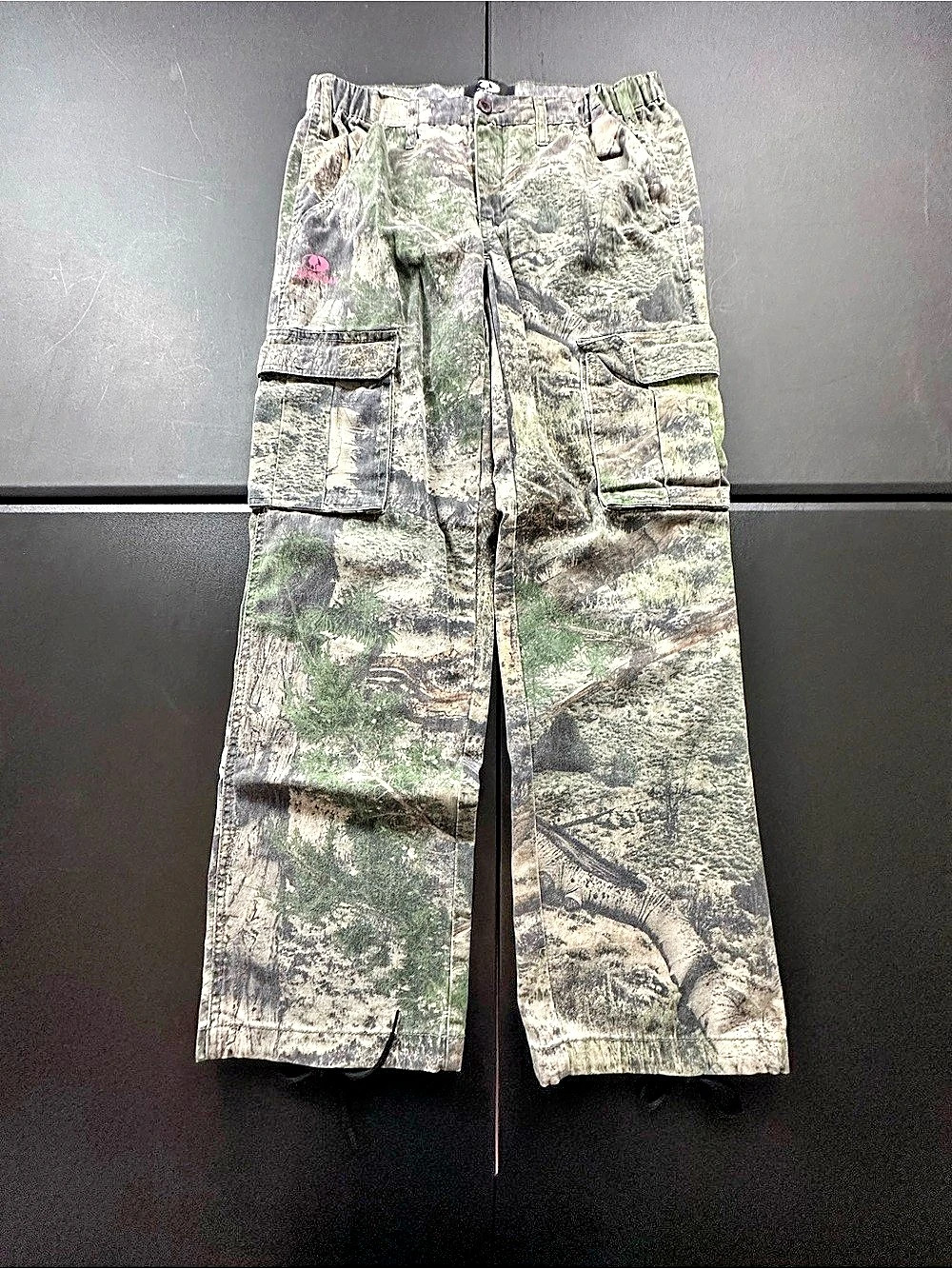 Mossy Oak Camo Cargo baggy soft  jeans size M (32-34)